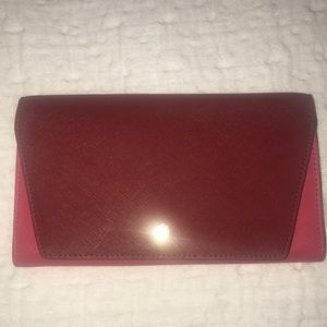 Authentic Red and pink Danier Leather wallet